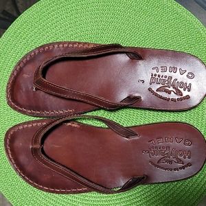 Mens Holy Land Camel flip flops